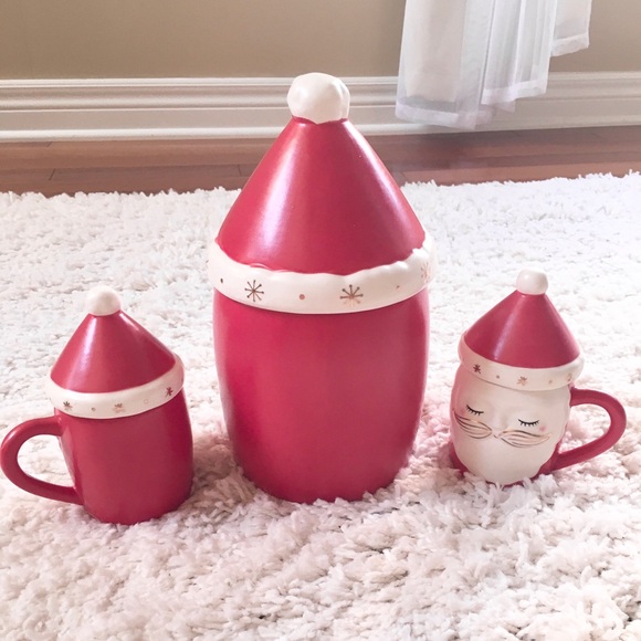 Santa canister and cups - Picture 6 of 8